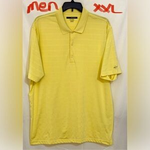 Greg Norman Collection Yellow Polo Shirt Classic Design